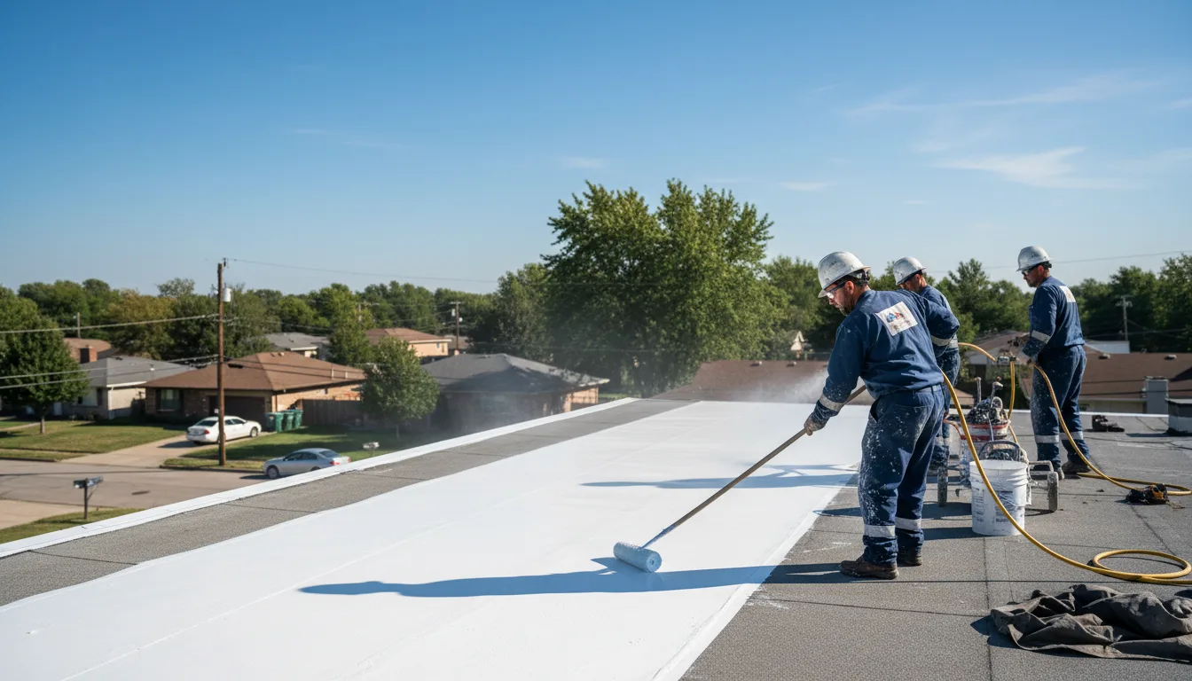 Commercial roof coating in Hunter, AR near me